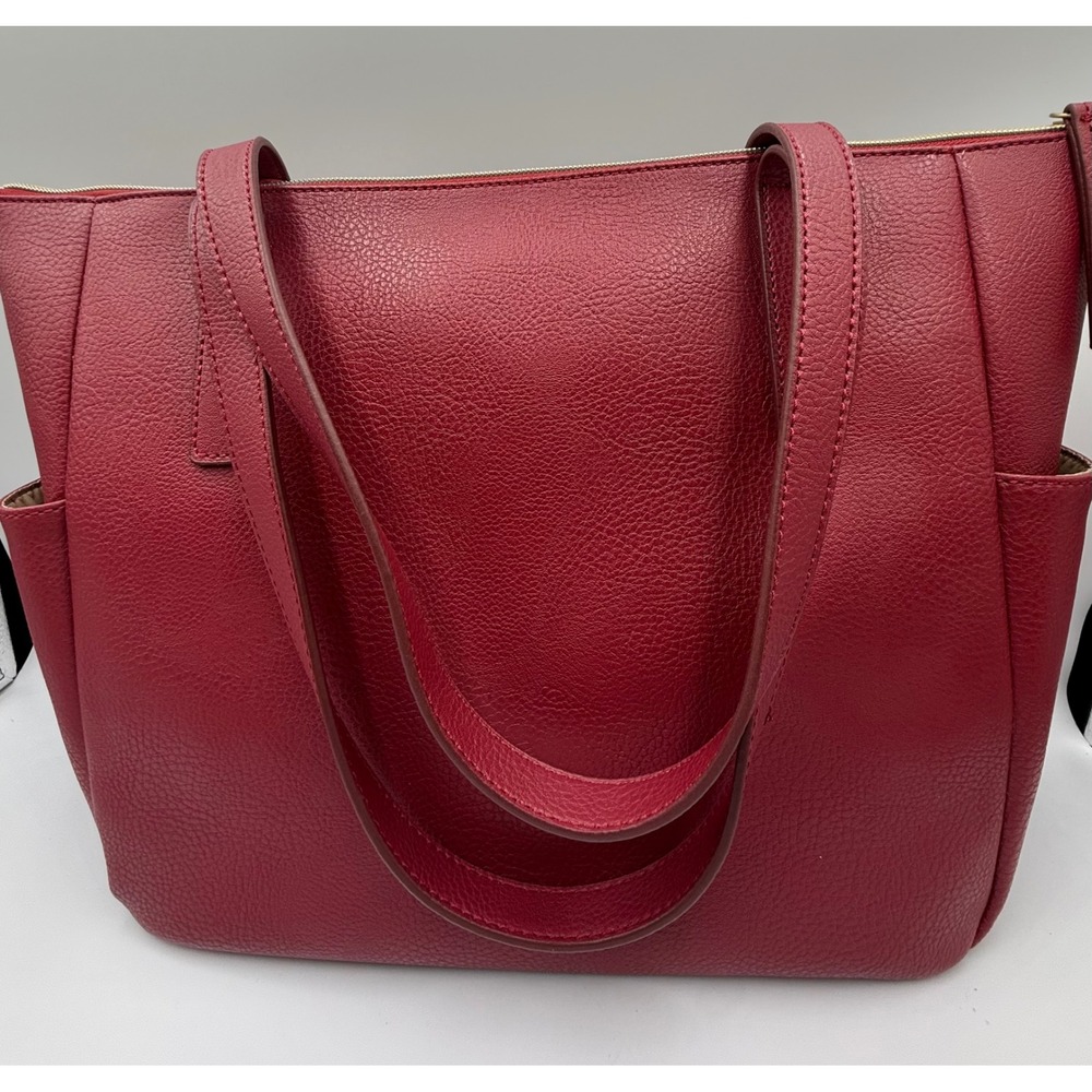 Relic Piper Tote Bag Womens Baked Apple Red Pebbled Faux Leather NWT SKU1827 - Picture 3 of 7
